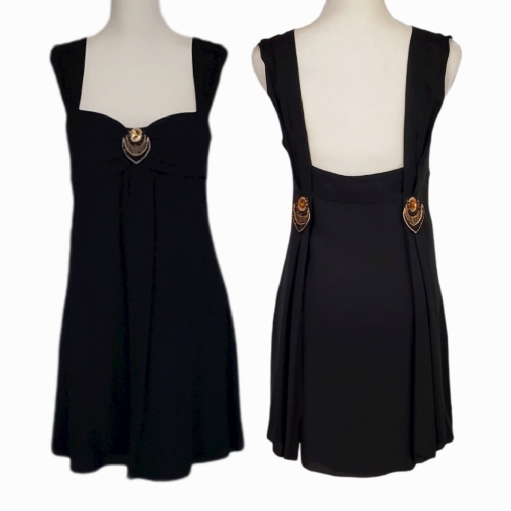 Temperley black silk dress